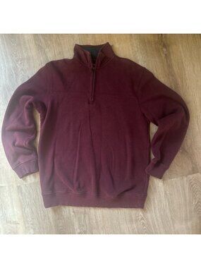 Arrow Red Zip Up Sweater